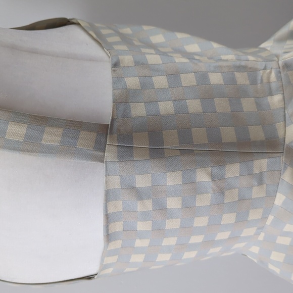 NWOT Stine Goya Sharon Sleeveless Checked Peplum Blouse - Picture 11 of 15